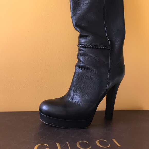 Gucci Leather Boots size 39 ½ - Picture 2 of 8